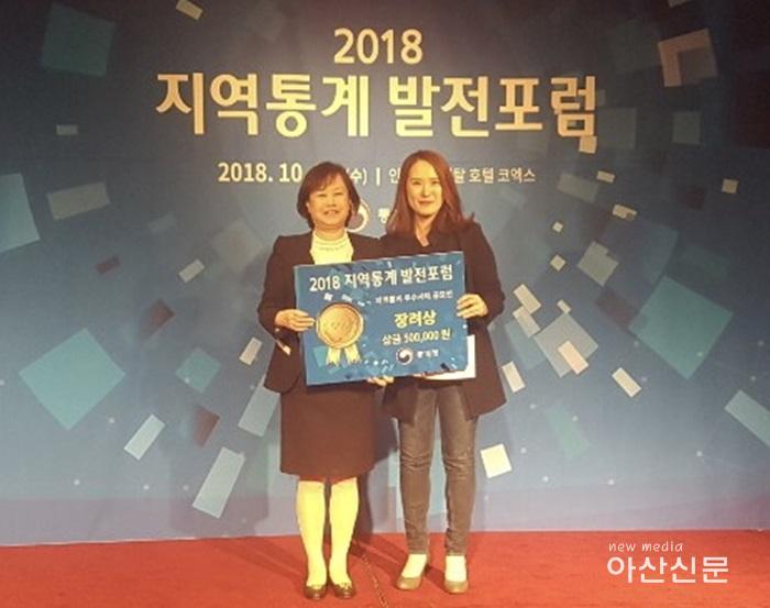 정책기획담당관, 지역통계 정책활용 우수사례 표창.jpg