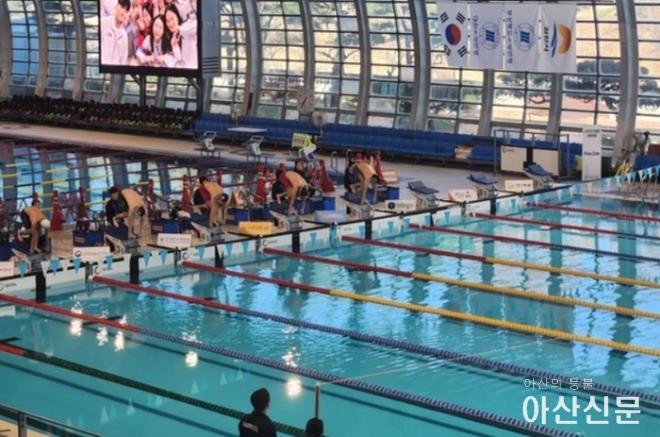 [대한수영연맹 보도자료 사진] 대한수영연맹, 2025시즌 첫 엘리트대회 제15회 김천 전국수영대회 개최_김천실내수영장 풍경.JPG