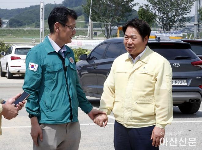 1. 아산시, 행정안전부 수해 현장 조사 임해… 특별재난지역 선포 촉구 (2).jpg